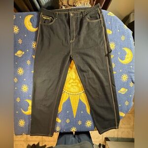 Game time Men's Dark Brown Relaxed Jeans